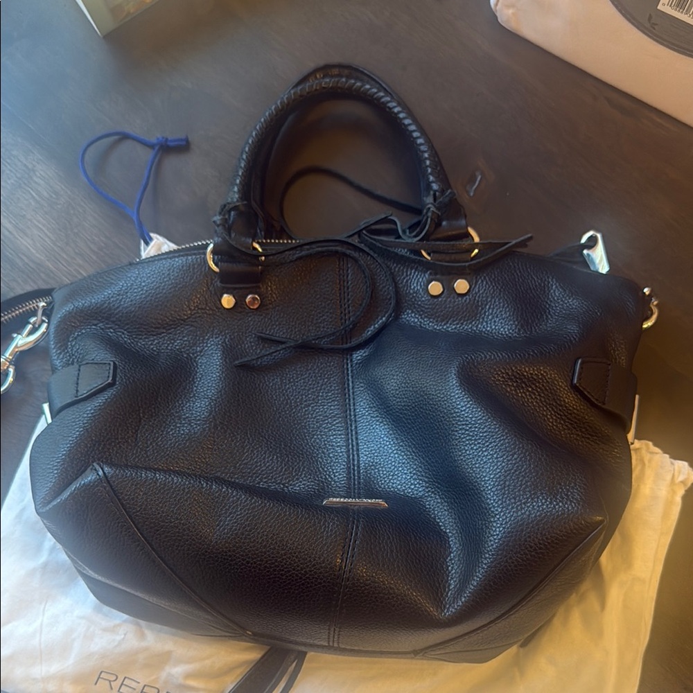 Rebecca Minkoff Black Satchel with Structured Design - Picture 3 of 4